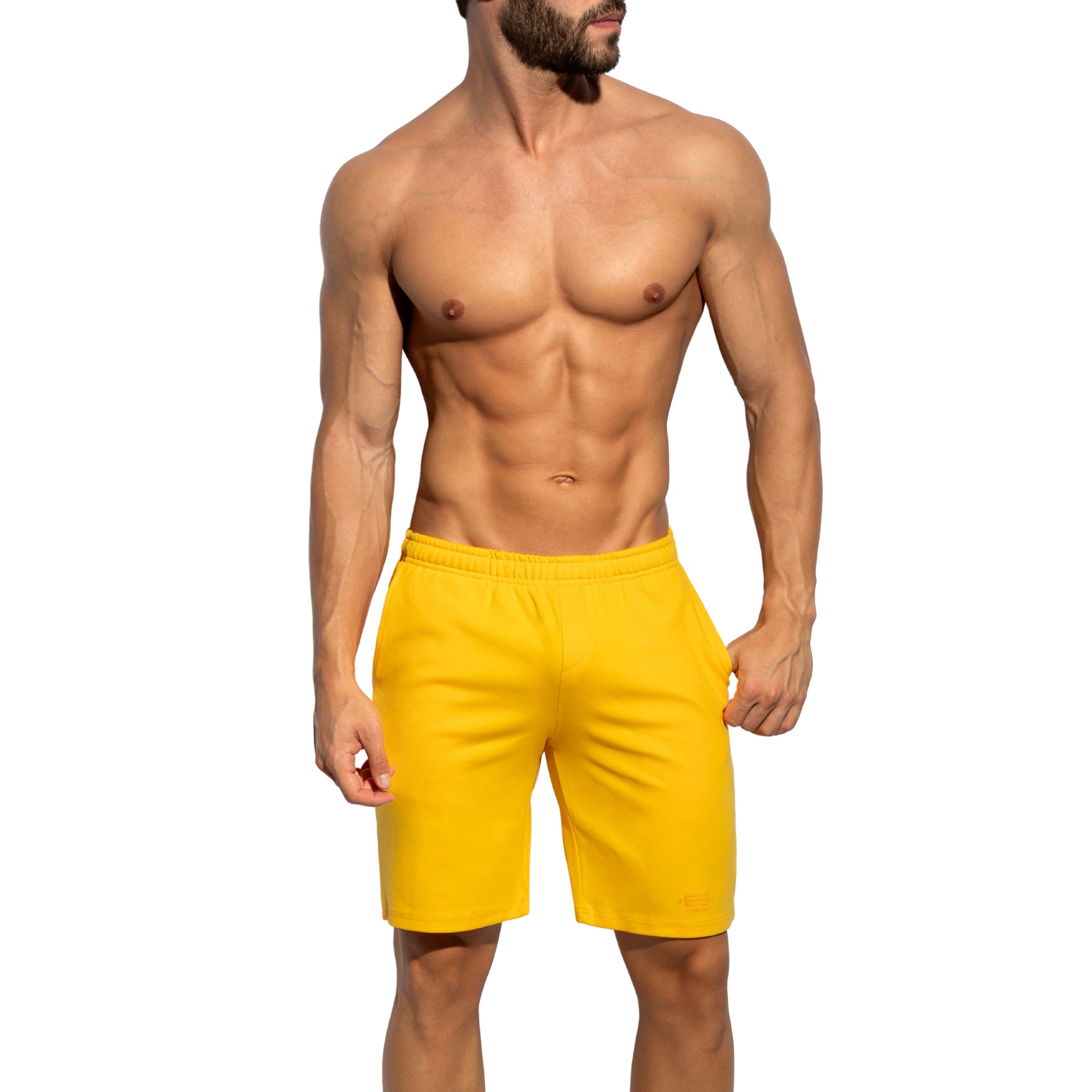 ES Collection Cotton Gym Shorts Yellow SP360