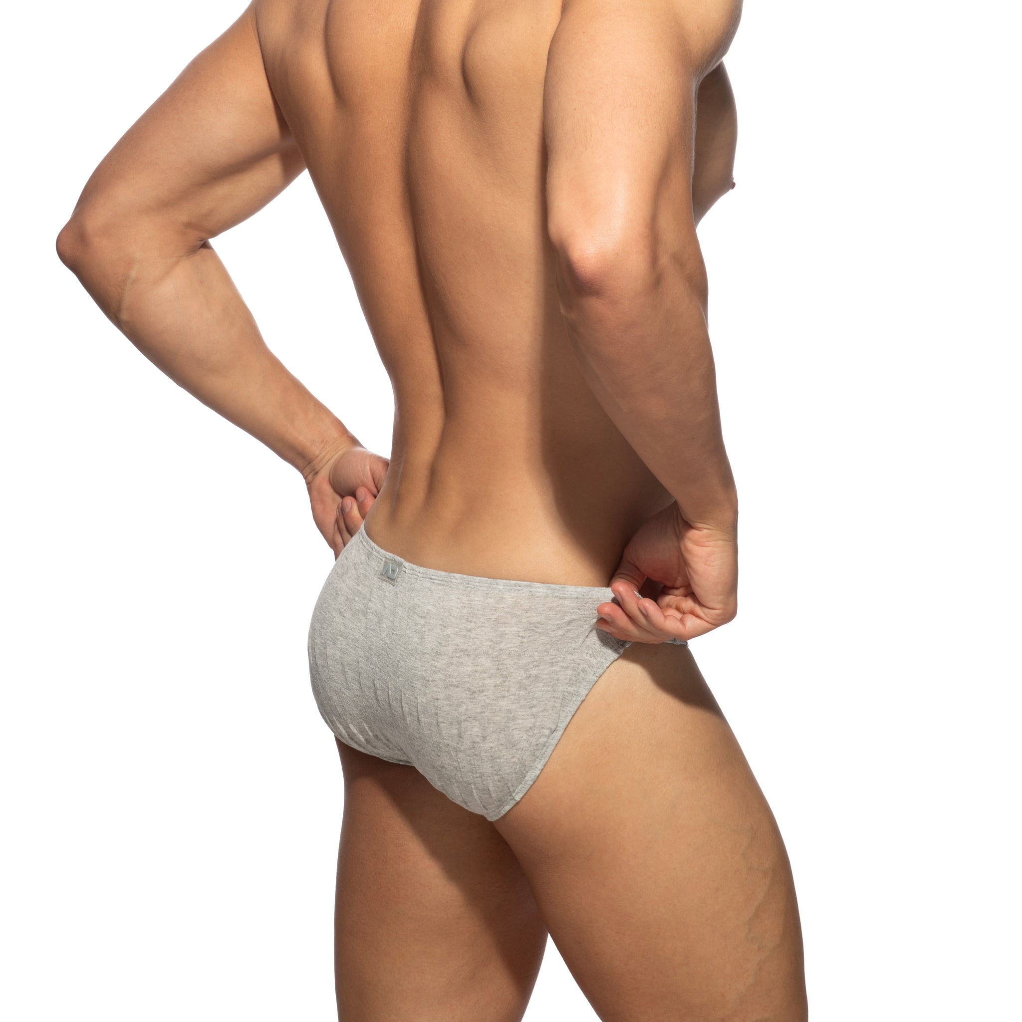 Addicted Mocks Ribs Bikini Brief Heather Grey AD1479