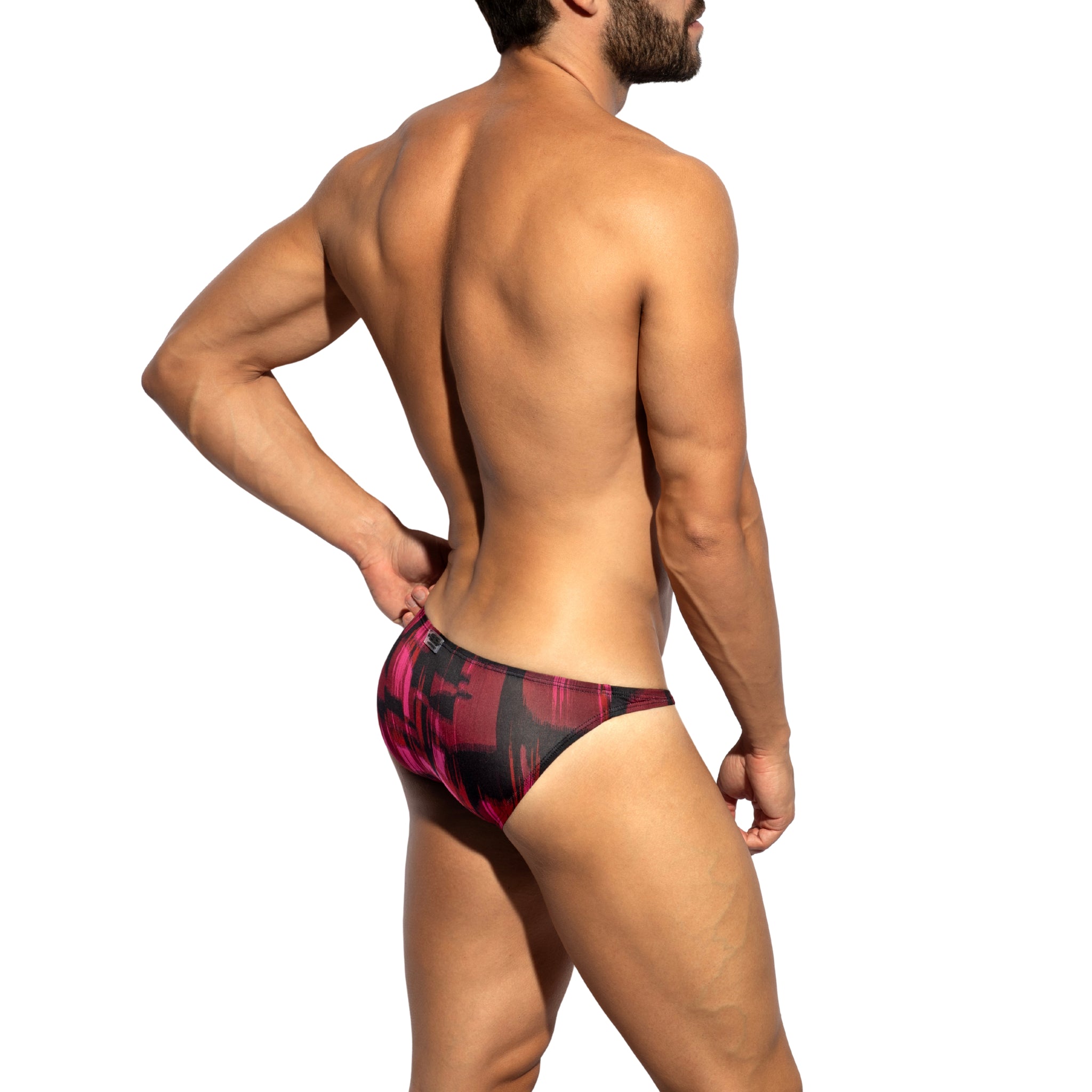 ES Collection Abstract Bikini Brief Garnet UN690