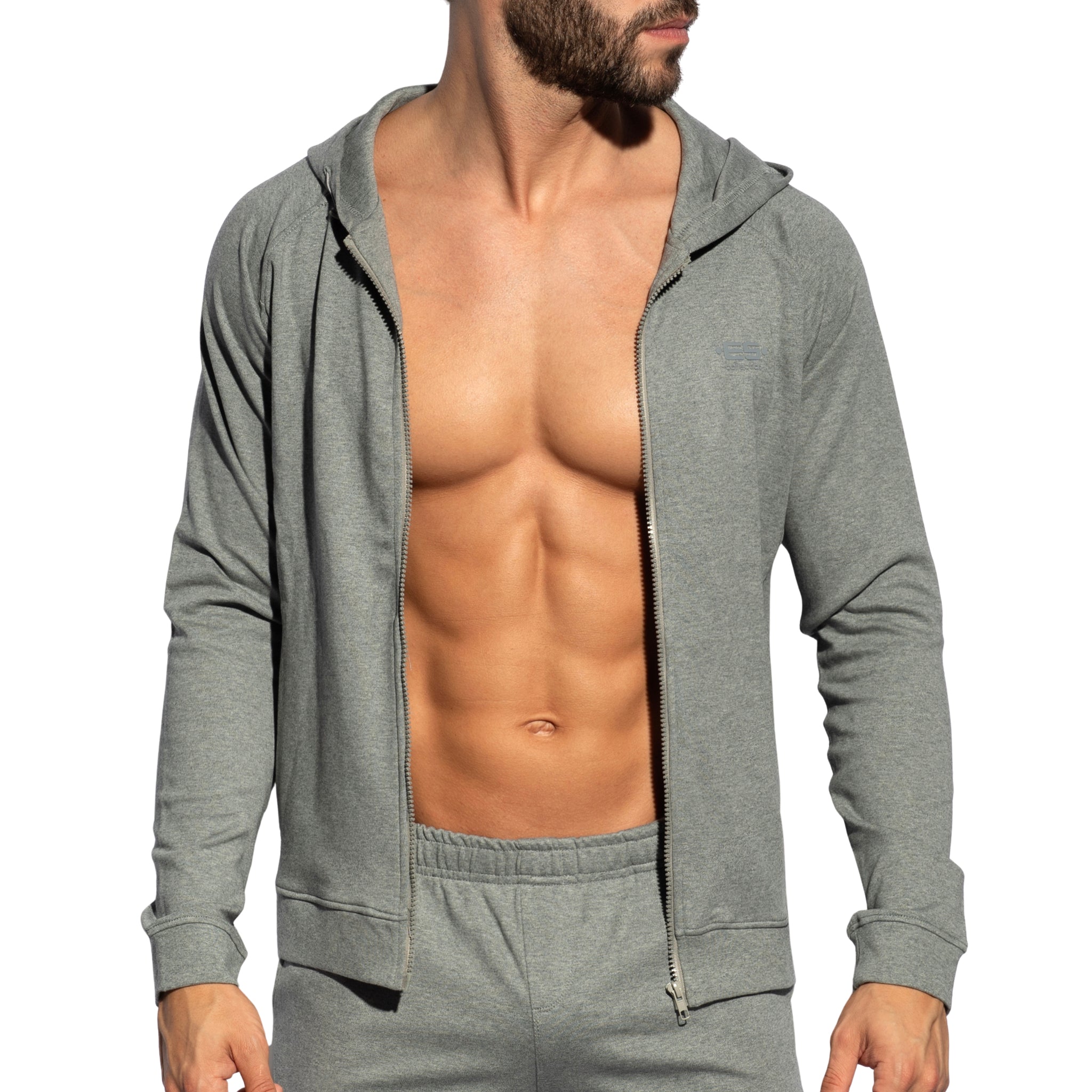 ES Collection Full-Zip Hoodie Heather Grey SP362