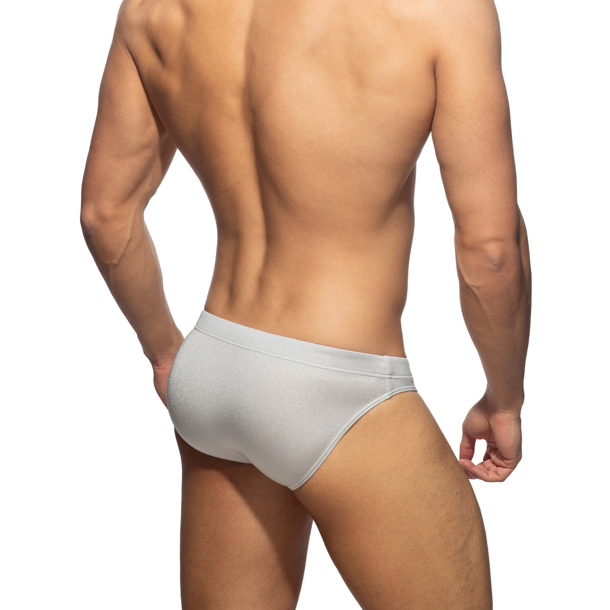 Addicted Basic AD Swim Brief Silver ADS097