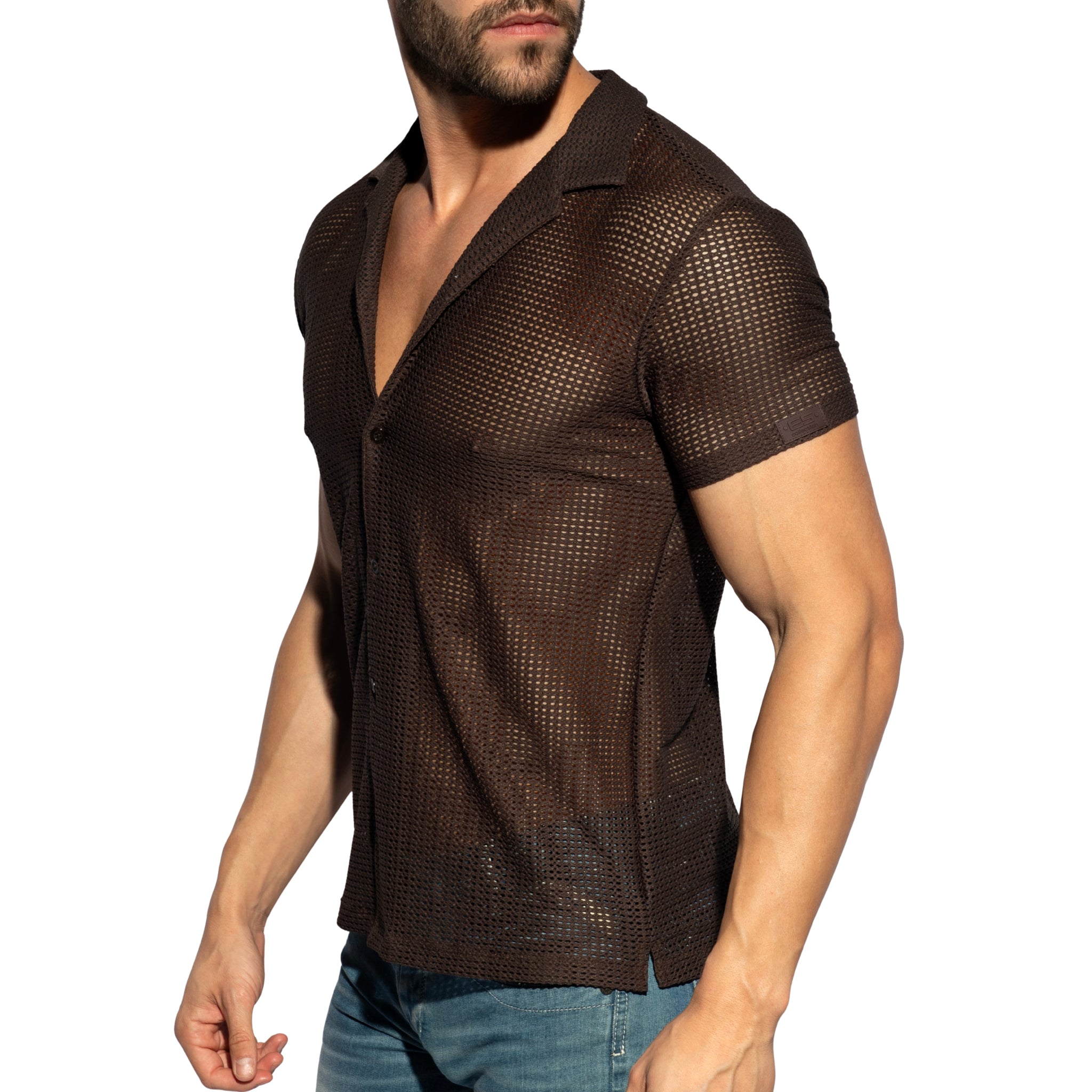 ES Collection Formentera Shirt Brown SHT036