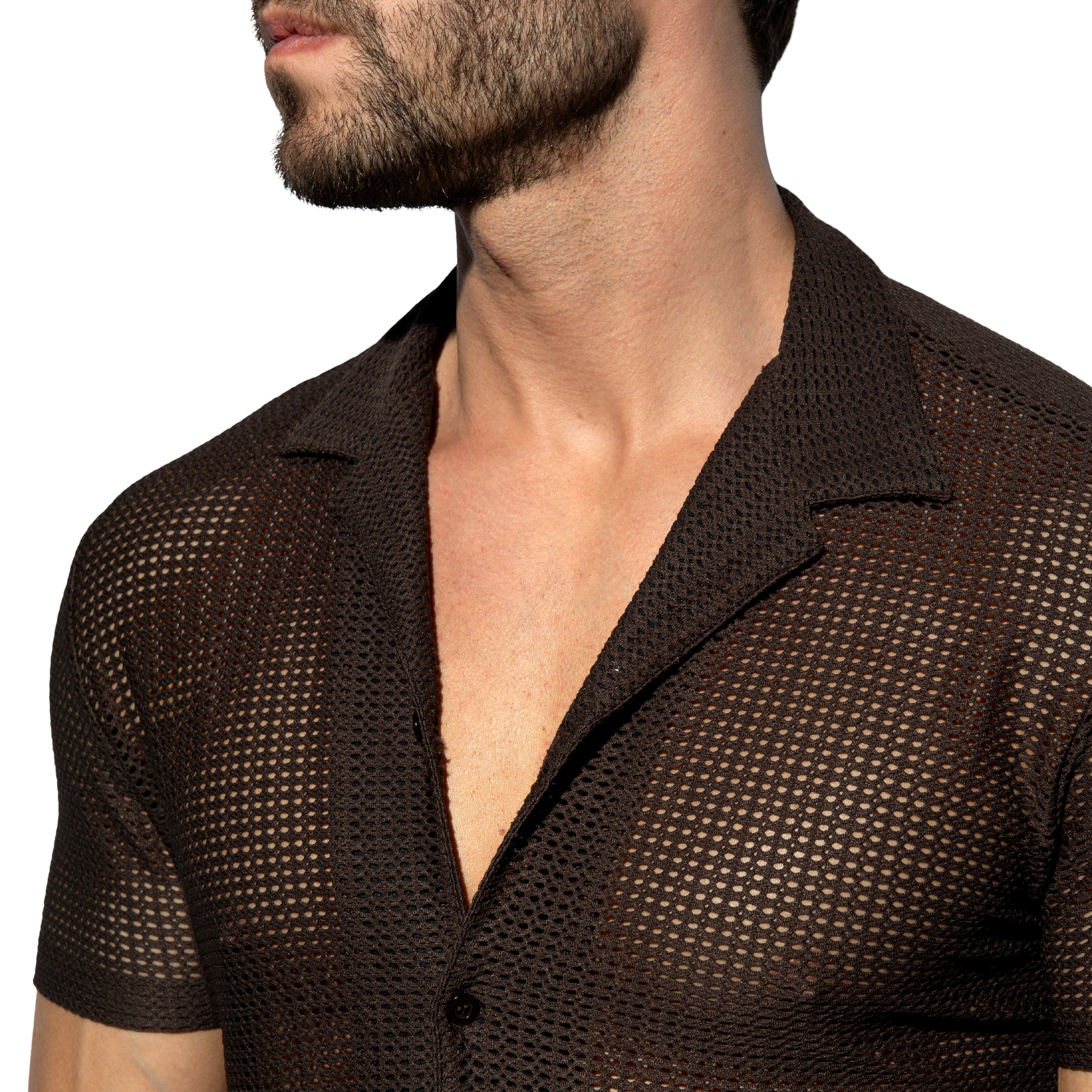 ES Collection Formentera Shirt Brown SHT036