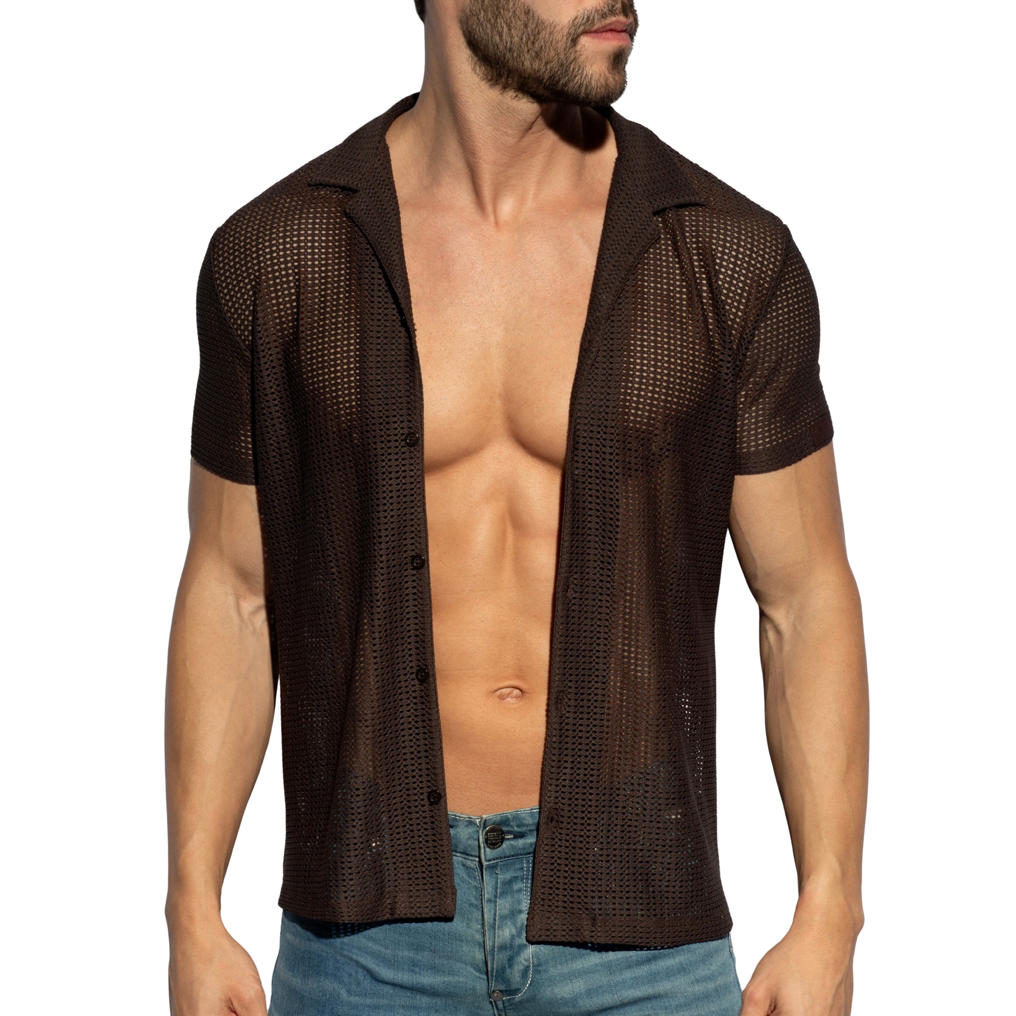 ES Collection Formentera Shirt Brown SHT036