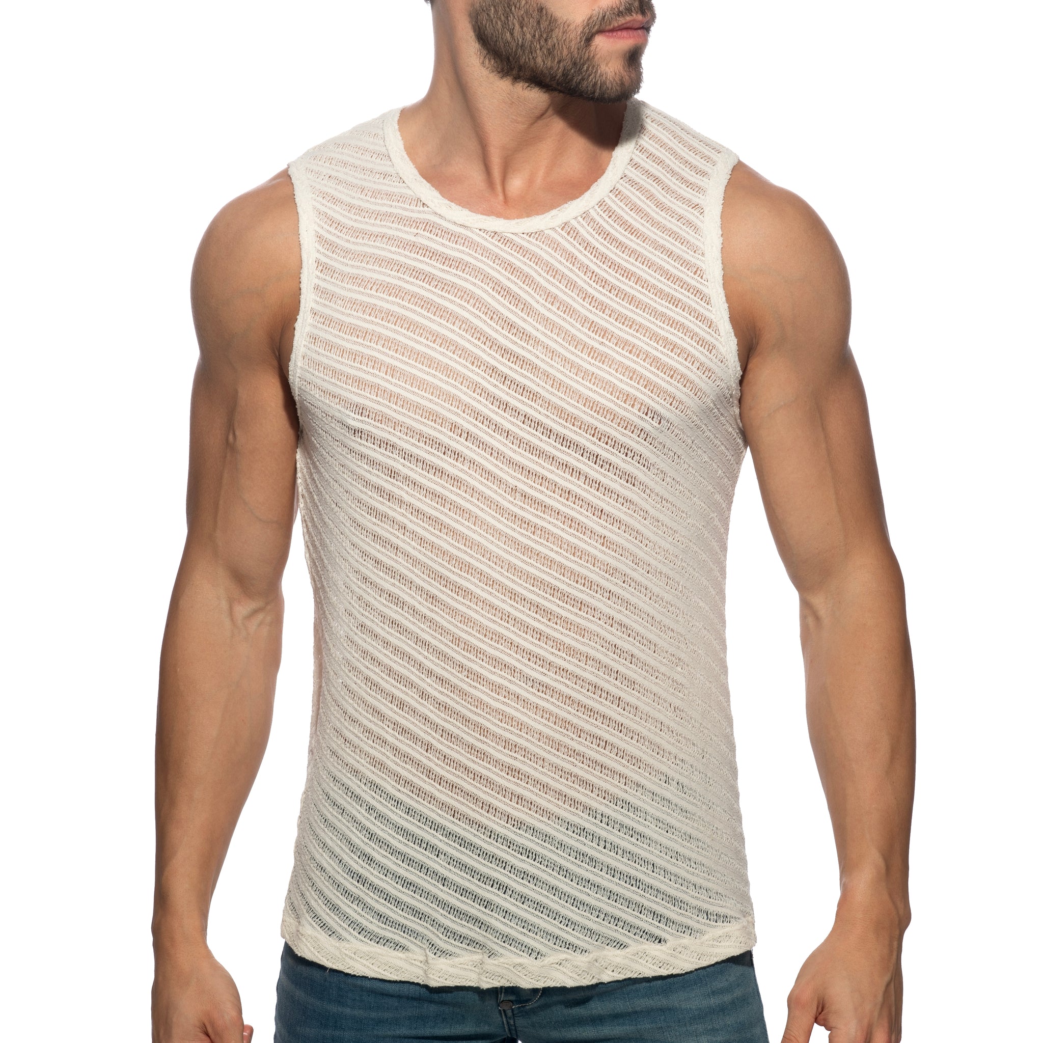 Addicted Barewave Tank Top Ivory AD1468