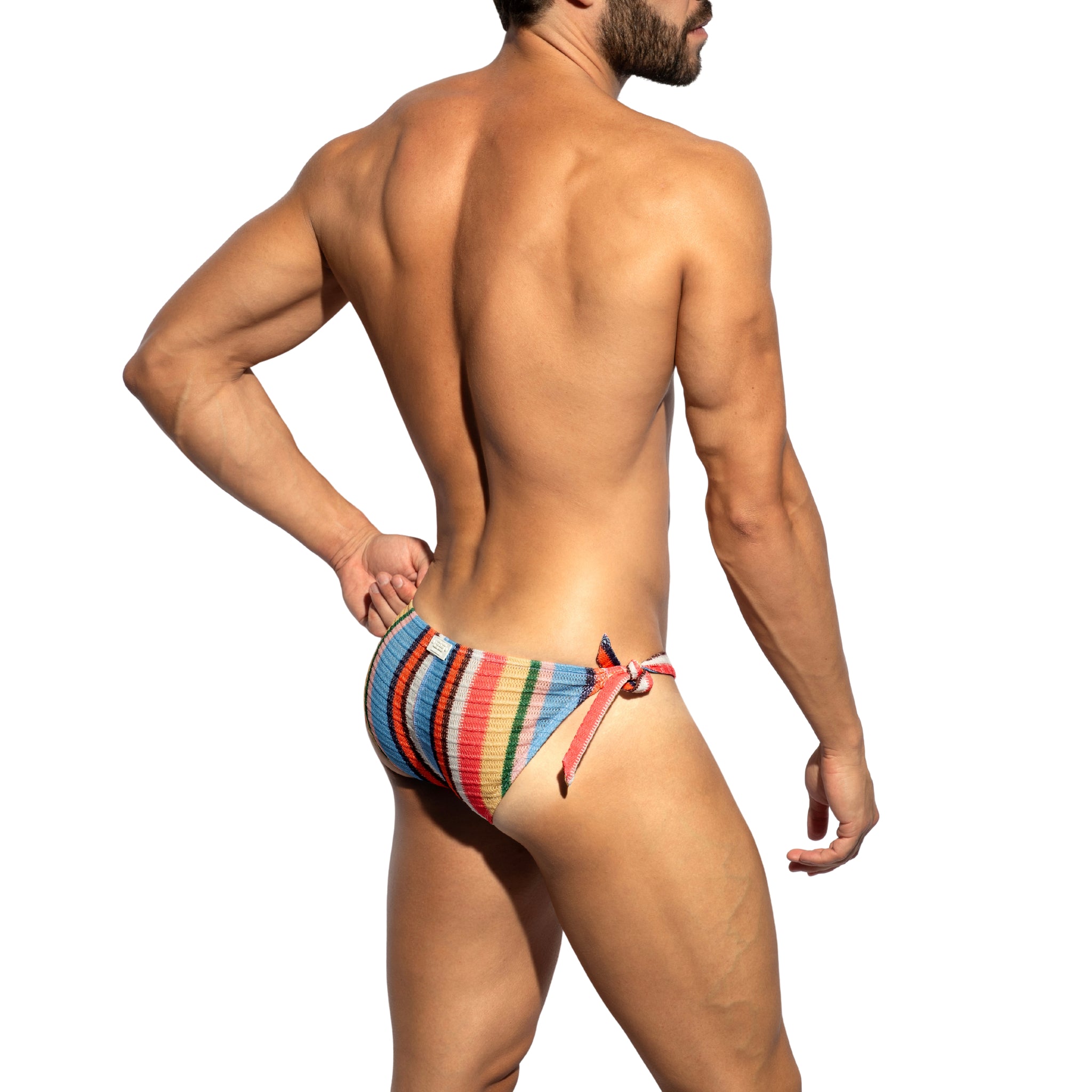 ES Collection Gelato Stripe Bikini Brief Coral 2625