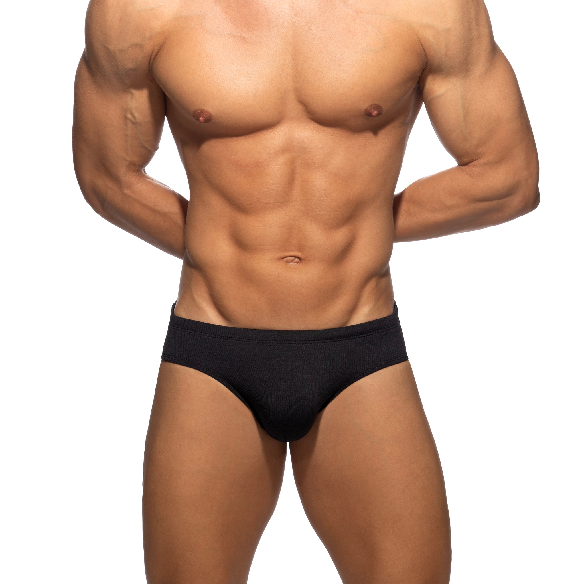 Addicted Basic Rib Swim Brief Black ADS386