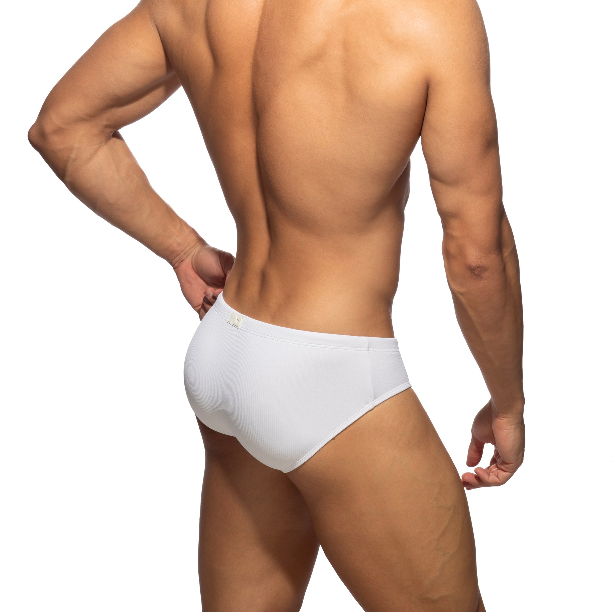 Addicted Basic Rib Swim Brief White ADS386