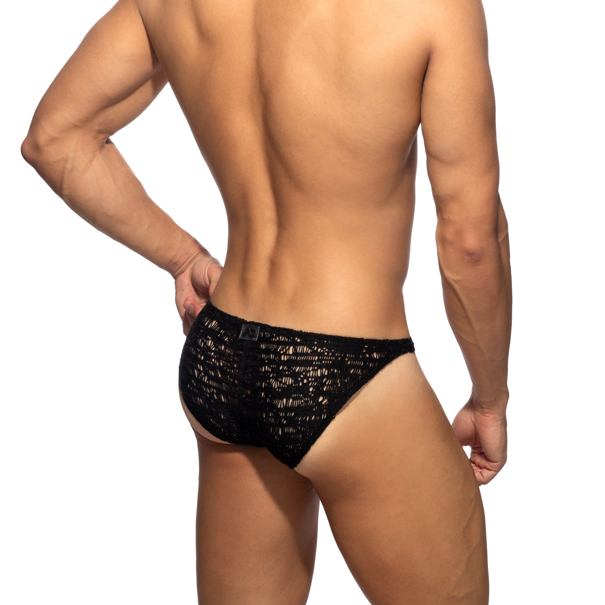 Addicted Spider Net Bikini Brief Black AD1501