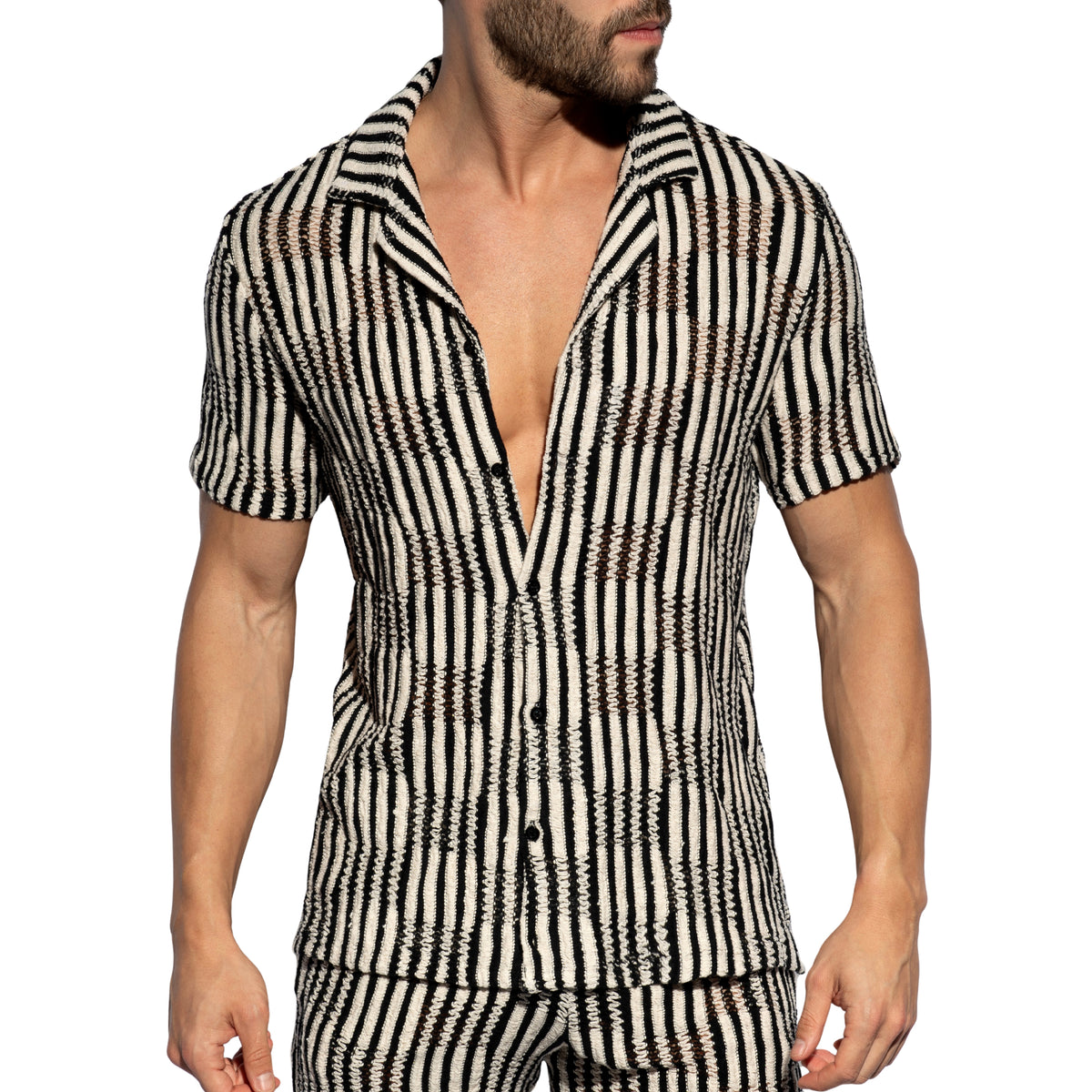 ES Collection Optic Rhythm Shirt Black SHT041