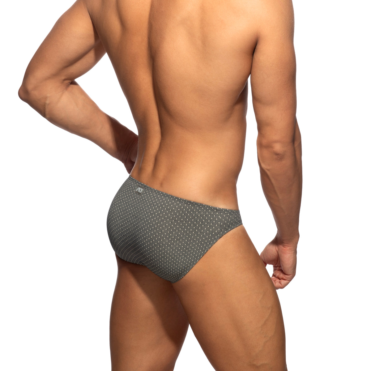 Addicted Charcoal Dots Bikini Brief Charcoal AD1513
