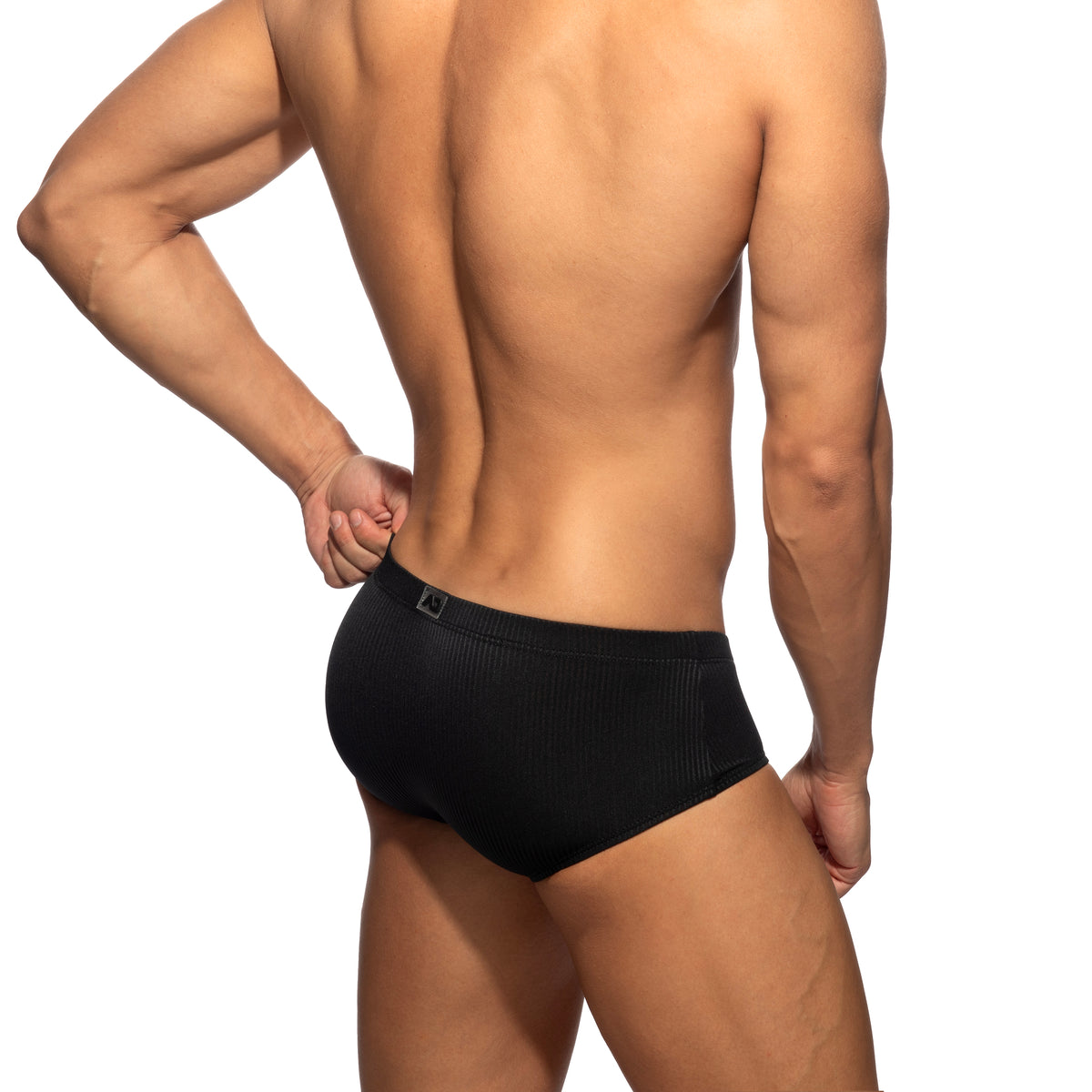 Addicted B & W Rib Sunga Black AD1507