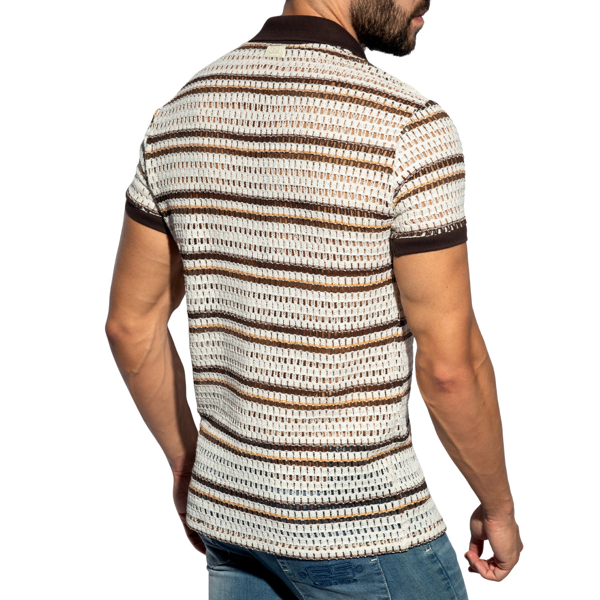 ES Collection Artisanal Polo Shirt Ivory POLO38