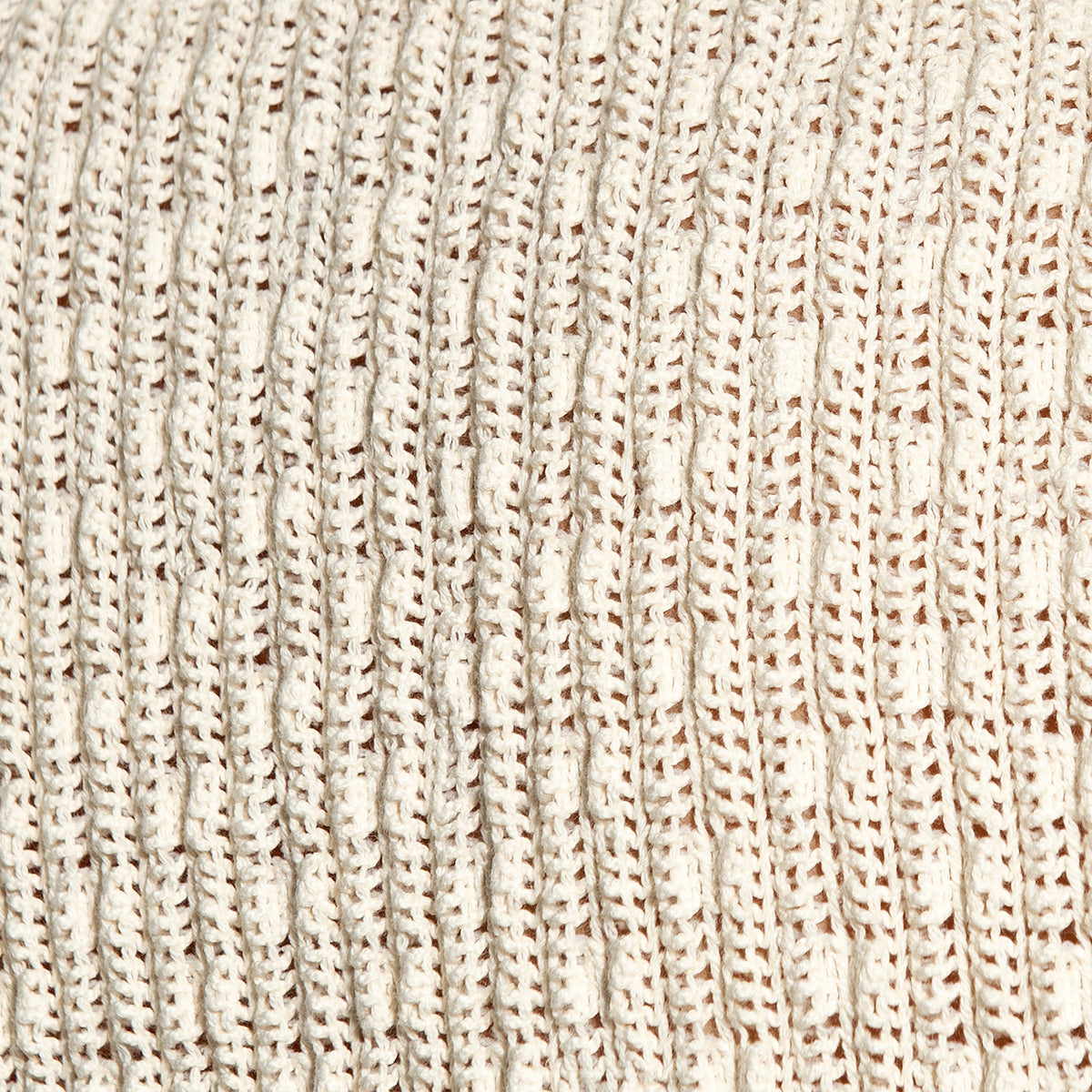 ES Collection Fuzzy Crochet T-Shirt Ivory TS385
