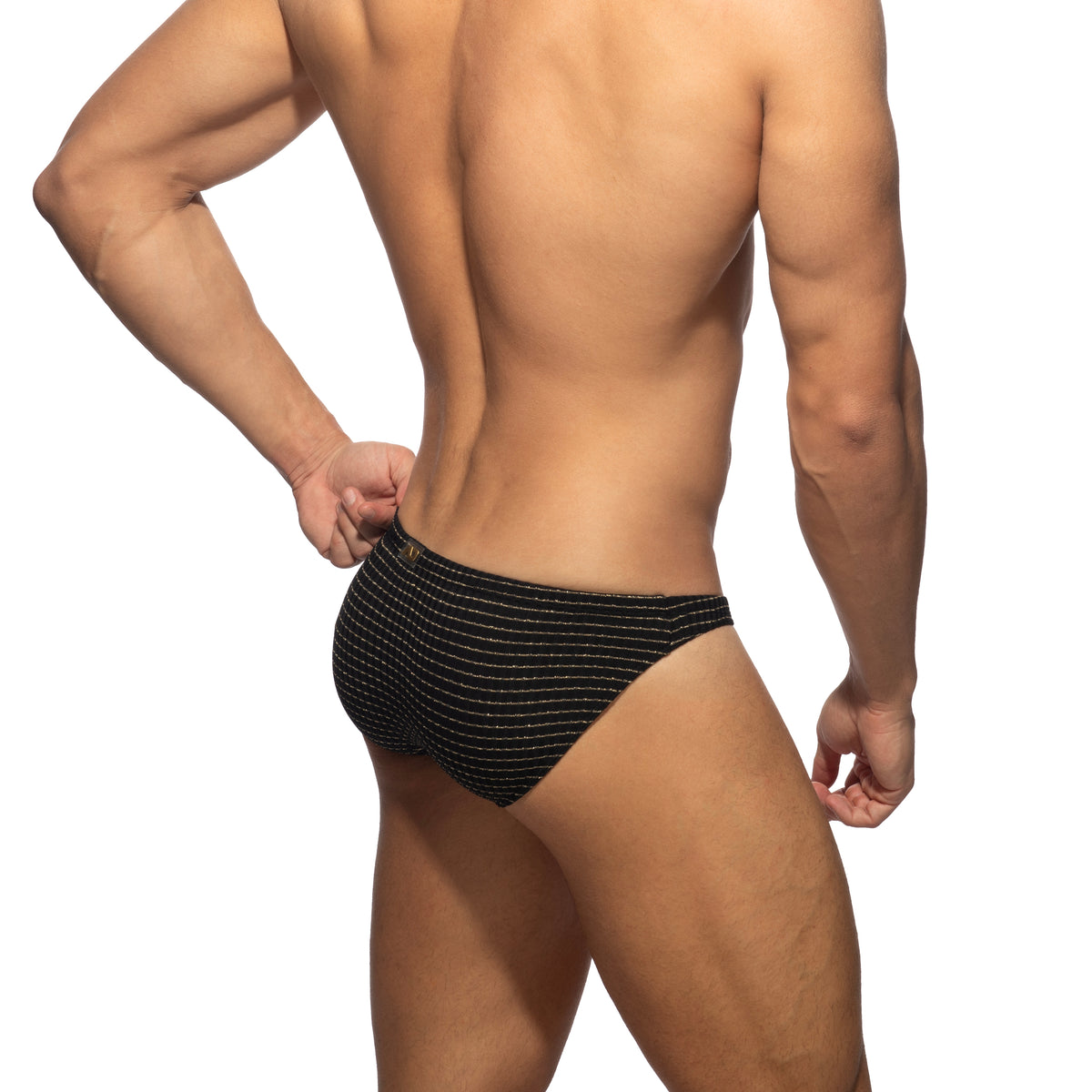 Addicted Lurex Luxe Bikini Brief Black AD1530