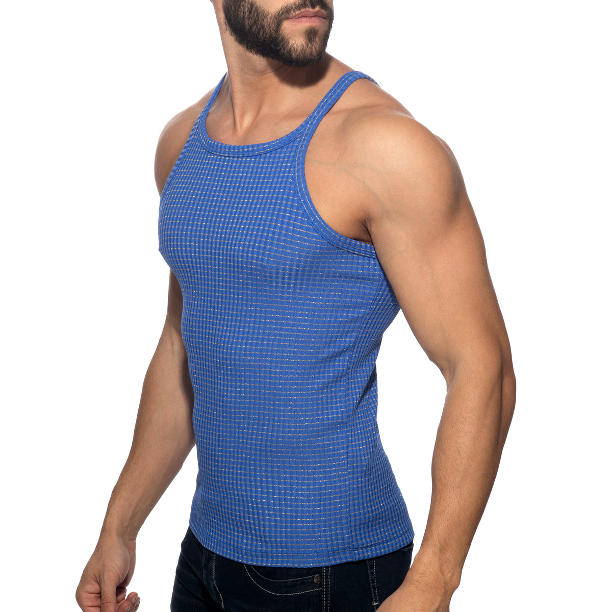 Addicted Lurex Luxe Tank Top Royal Blue AD1532